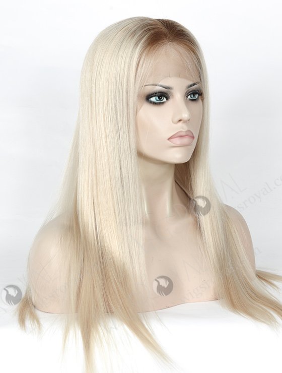 Silky Straight 20'' T9#/White Ombre Color Peruvian Virgin Hair Wigs WR-LW-112-4208