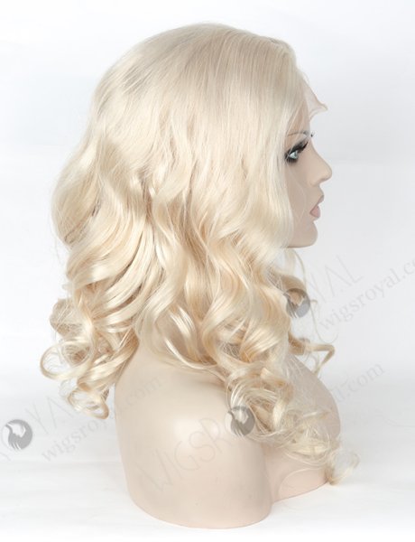 Hot Selling White Color Curly European Virgin Hair Full Lace Wigs WR-LW-114