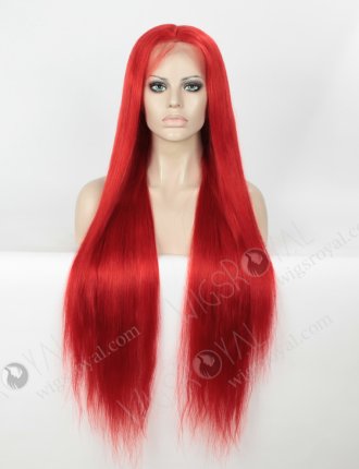 Super Long Hair Silky Straight Red Color Unprocessed Human Hair Wig WR-LW-102