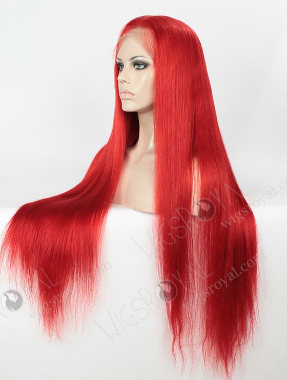 Super Long Hair Silky Straight Red Color Unprocessed Human Hair Wig WR-LW-102-4120