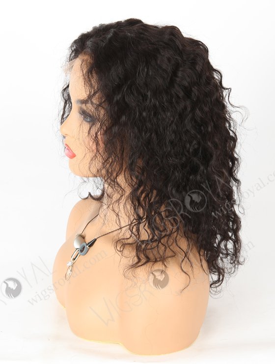 In Stock Indian Remy Hair 12" Natural Curly Natural Color 5"×5" HD Lace Closure Wig CW-01027-3738