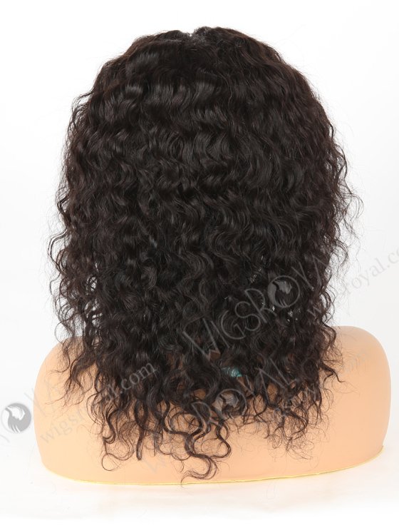 In Stock Indian Remy Hair 12" Natural Curly Natural Color 5"×5" HD Lace Closure Wig CW-01027-3742