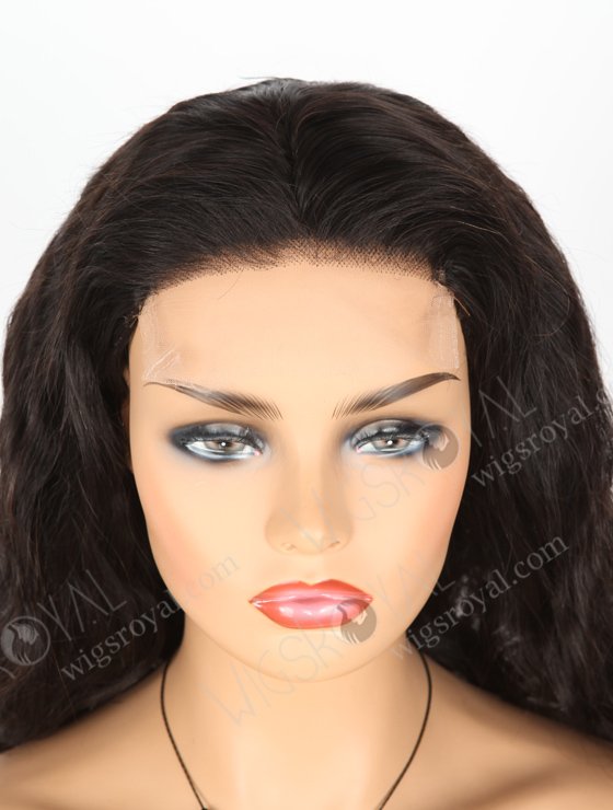 In Stock Indian Remy Hair 18" Body Wave Natural Color 5"×5" HD Lace Closure Wig CW-01020-3687