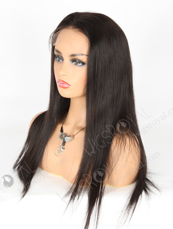 In Stock Indian Remy Hair 20" Straight Natural Color 5"×5" HD Lace Closure Wig CW-01018-3651