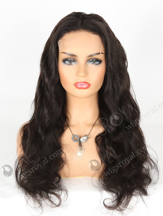 In Stock Indian Remy Hair 22" Body Wave Natural Color 5"×5" HD Lace Closure Wig CW-01022
