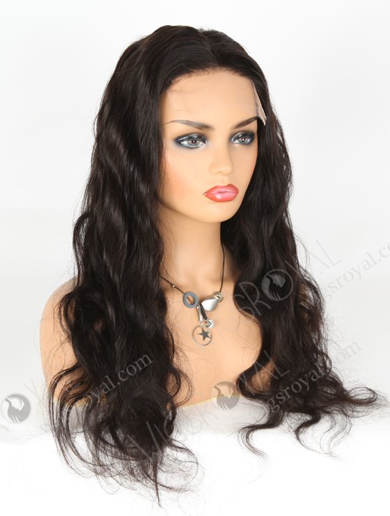 In Stock Indian Remy Hair 22" Body Wave Natural Color 5"×5" HD Lace Closure Wig CW-01022-3708