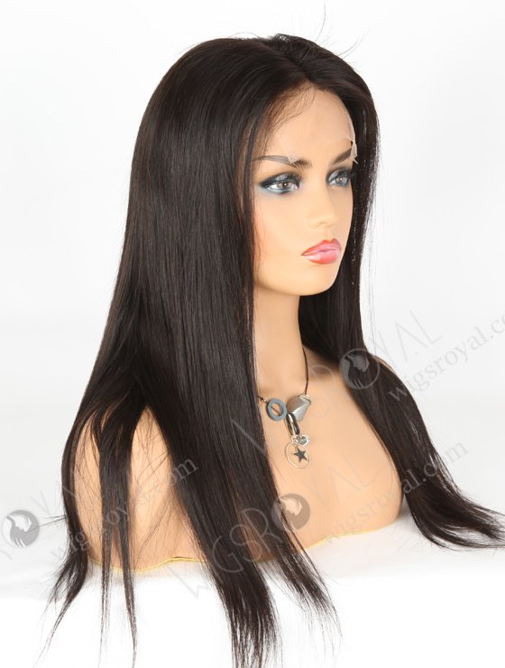 In Stock Indian Remy Hair 18" Straight Natural Color 5"×5" HD Lace Closure Wig CW-01017-3637