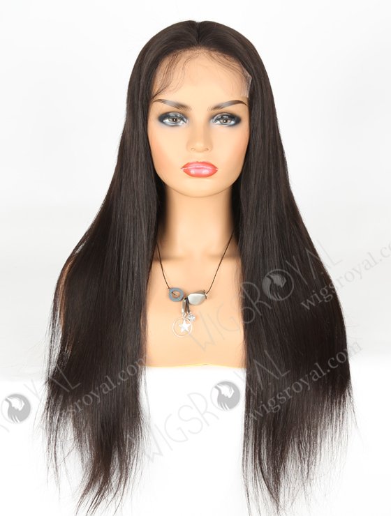 In Stock Indian Remy Hair 22" Straight Natural Color 5"×5" HD Lace Closure Wig CW-01019-3678