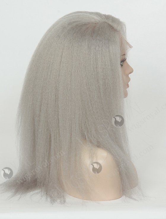 Grey Color Brazilian Virgin Human Hair Lace Wigs WR-LW-094-4027