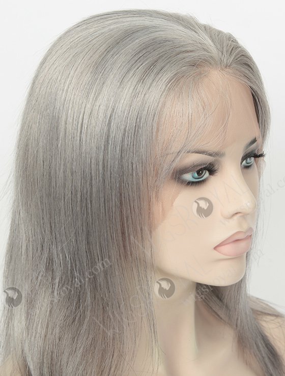 Grey Brazilian Hair Yaki Full Lace Wigs WR-LW-097-4068