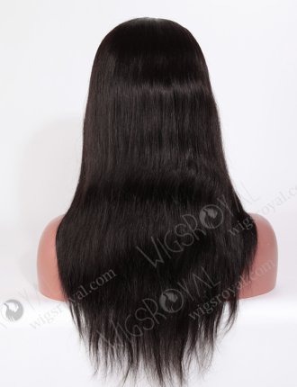 In Stock Indian Remy Hair 16" Straight Color #1b Silk Top Full Lace Wig STW-068