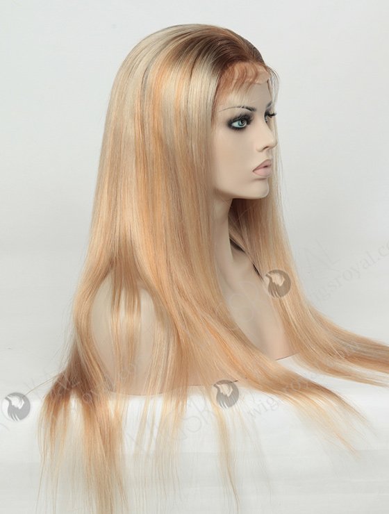 Long Blonde European Virgin Hair Full Lace Wigs WR-LW-098-4082