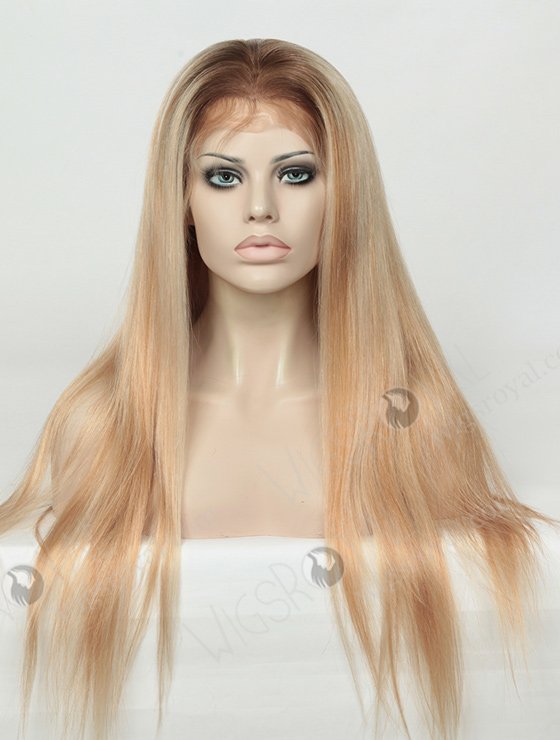 Long Blonde European Virgin Hair Full Lace Wigs WR-LW-098-4084