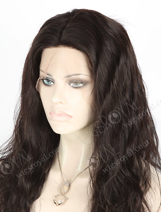 In Stock Malaysian Virgin Hair 20" Natural Straight Natural Color Silk Top Full Lace Wig STW-306-4043