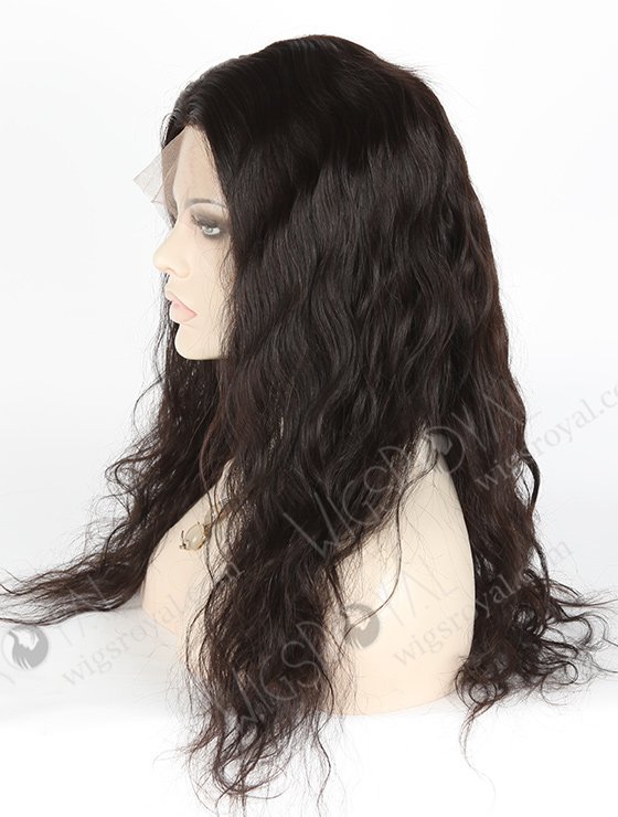 In Stock Malaysian Virgin Hair 20" Natural Straight Natural Color Silk Top Full Lace Wig STW-306-4044