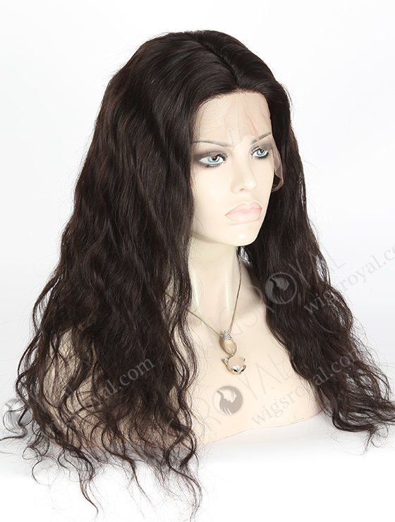 In Stock Malaysian Virgin Hair 20" Natural Straight Natural Color Silk Top Full Lace Wig STW-306-4045