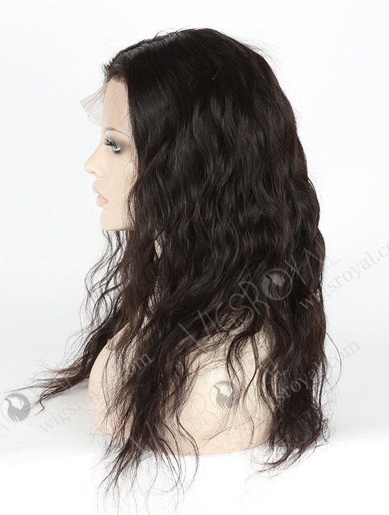 In Stock Malaysian Virgin Hair 18" Natural Straight Natural Color Silk Top Full Lace Wig STW-305-4003