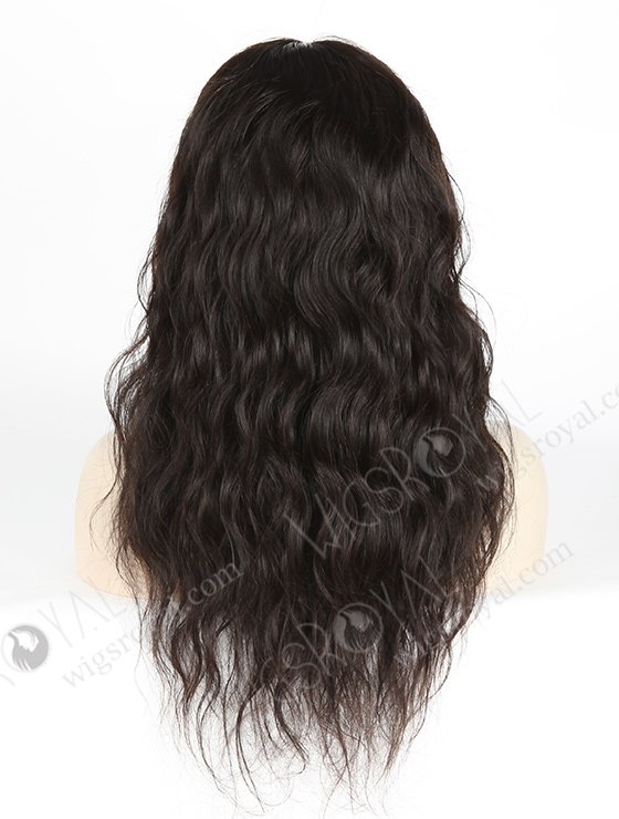 In Stock Malaysian Virgin Hair 18" Natural Straight Natural Color Silk Top Full Lace Wig STW-305-4005