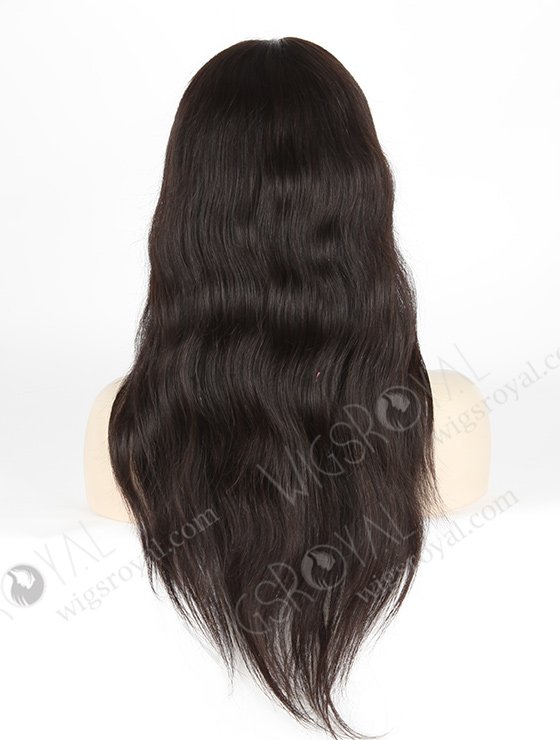 In Stock Indian Remy Hair 18" Straight Natural Color Silk Top Full Lace Wig STW-066-3809