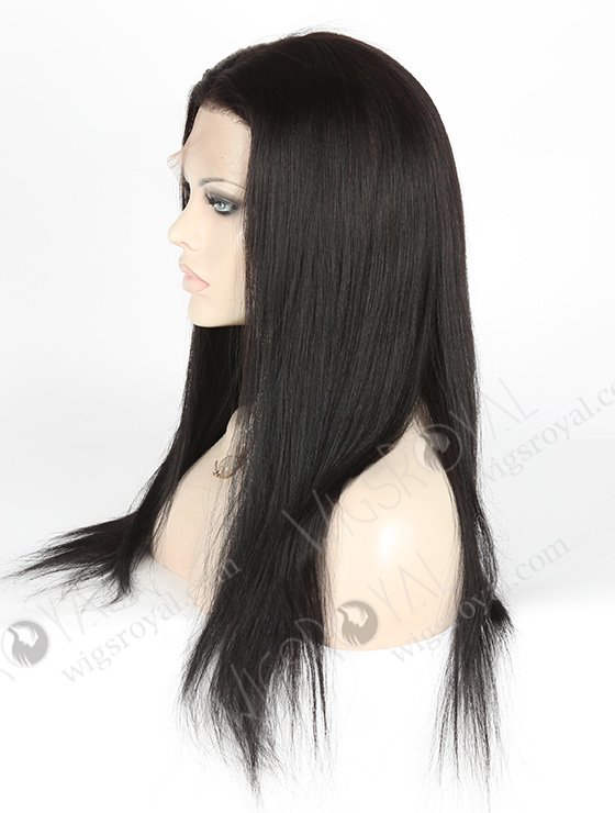 In Stock Indian Remy Hair 18" Light Yaki Color #1b Silk Top Full Lace Wig STW-039-3832