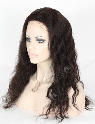 In Stock Malaysian Virgin Hair 18" Natural Straight Natural Color Silk Top Full Lace Wig STW-318