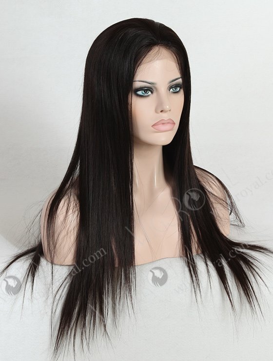 In Stock Malaysian Virgin Hair 20" Straight Natural Color Silk Top Full Lace Wig STW-310-4060
