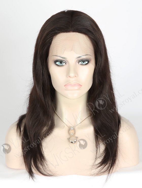Best Wigs Online Websites Natural Real Hair Silk Top Wigs for Women | In Stock Malaysian Virgin Hair 14" Straight Natural Color Silk Top Full Lace Wig STW-322-3874