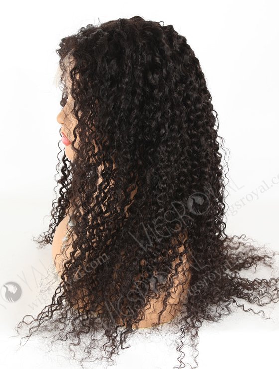 In Stock Brazilian Virgin Hair 26" Tight Curly Natural Color Lace Closure Wig CW-04005-4248