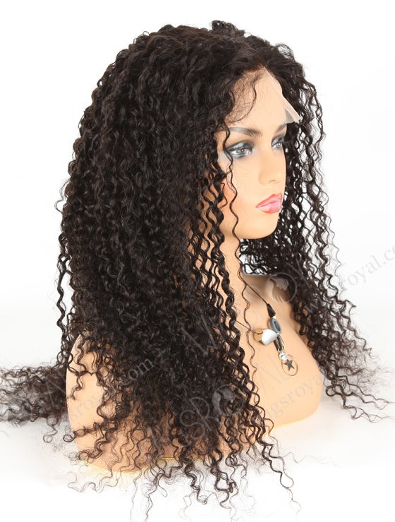 In Stock Brazilian Virgin Hair 26" Tight Curly Natural Color Lace Closure Wig CW-04005-4250