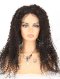 In Stock Brazilian Virgin Hair 24" Tight Curly Natural Color Lace Closure Wig CW-04004