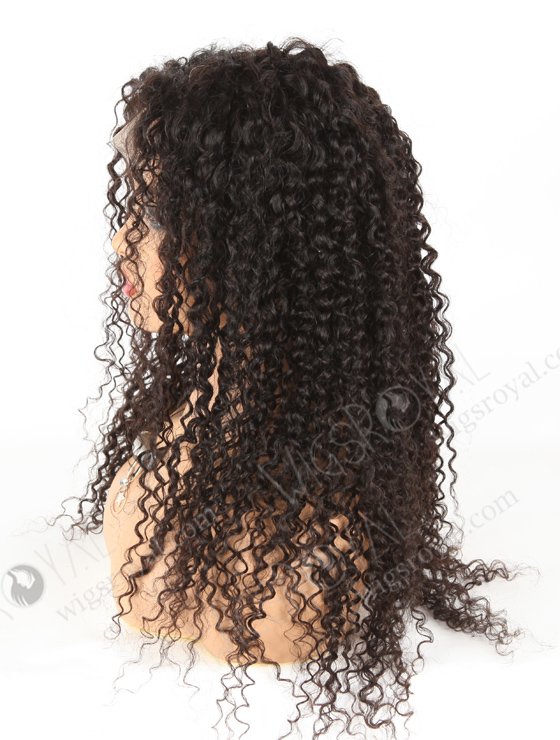 In Stock Brazilian Virgin Hair 24" Tight Curly Natural Color Lace Closure Wig CW-04004-4237