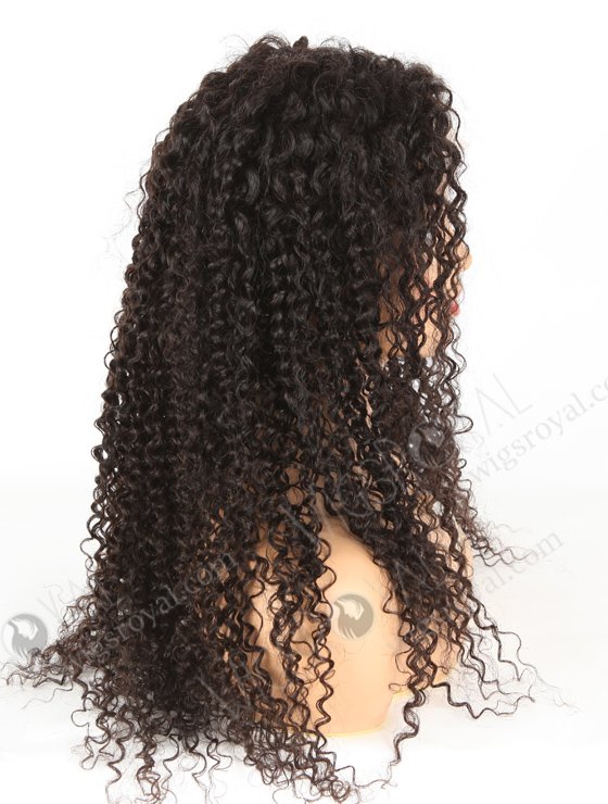 In Stock Brazilian Virgin Hair 24" Tight Curly Natural Color Lace Closure Wig CW-04004-4238