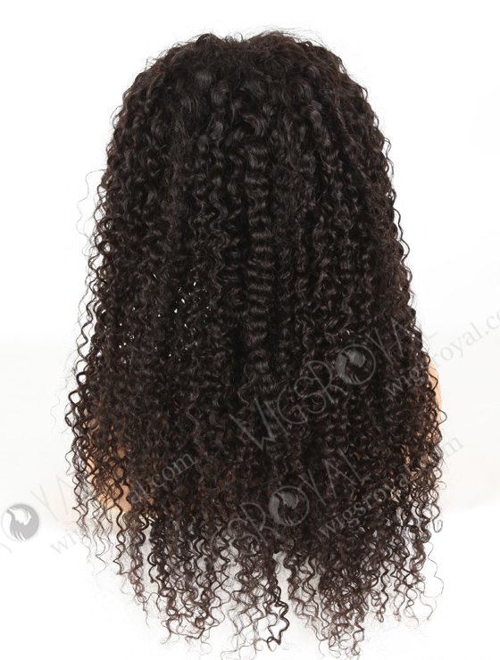 In Stock Brazilian Virgin Hair 24" Tight Curly Natural Color Lace Closure Wig CW-04004-4240