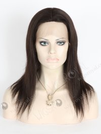 In Stock Brazilian Virgin Hair 14" Straight Natural Color Silk Top Full Lace Wig STW-430