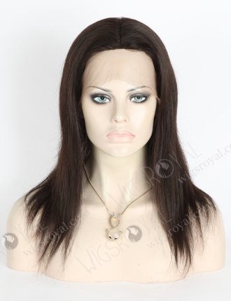 In Stock Brazilian Virgin Hair 14" Straight Natural Color Silk Top Full Lace Wig STW-430