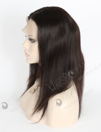 In Stock Brazilian Virgin Hair 14" Straight Natural Color Silk Top Full Lace Wig STW-430