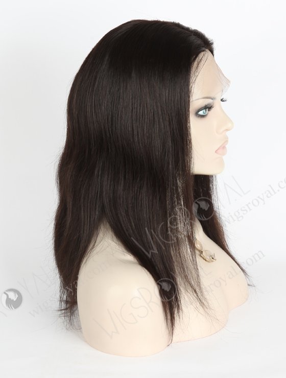 In Stock Brazilian Virgin Hair 14" Straight Natural Color Silk Top Full Lace Wig STW-430-4471