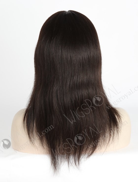 In Stock Brazilian Virgin Hair 14" Straight Natural Color Silk Top Full Lace Wig STW-430-4468