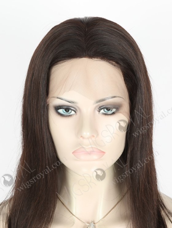 In Stock Brazilian Virgin Hair 14" Straight Natural Color Silk Top Full Lace Wig STW-431-4483