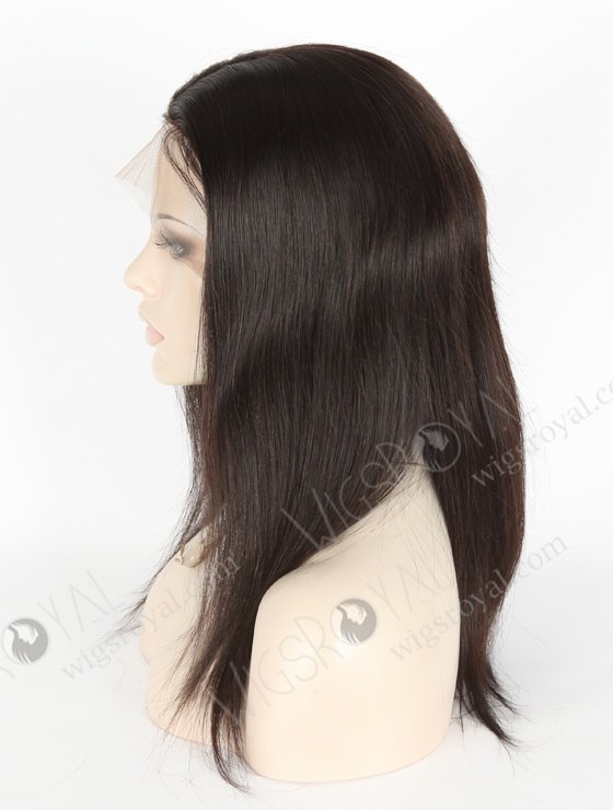 In Stock Brazilian Virgin Hair 14" Straight Natural Color Silk Top Full Lace Wig STW-431-4486