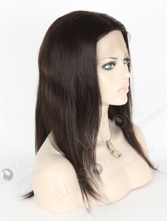 In Stock Brazilian Virgin Hair 14" Straight Natural Color Silk Top Full Lace Wig STW-431-4485