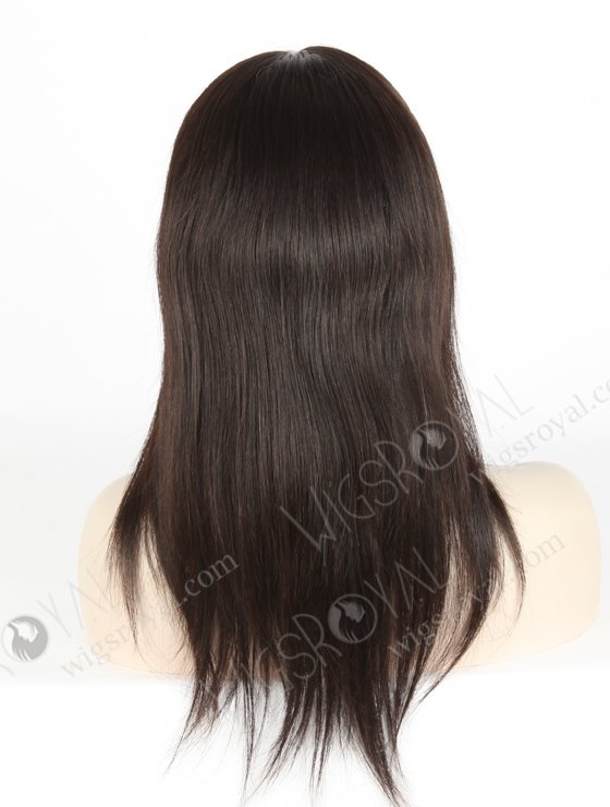 In Stock Brazilian Virgin Hair 14" Straight Natural Color Silk Top Full Lace Wig STW-431-4489
