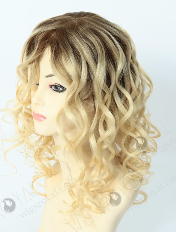 Dark Roots Blonde Curly Lace Wig WR-GL-025-4431