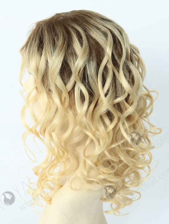 Dark Roots Blonde Curly Lace Wig WR-GL-025-4428