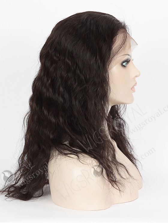 In Stock Indian Remy Hair 16" Natural Wave Natural Color 360 Lace Wig 360LW-01054-4612