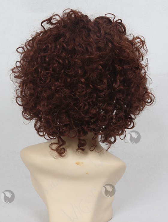 Chocolate Brown Hair Color Curly Wigs WR-GL-011-4330