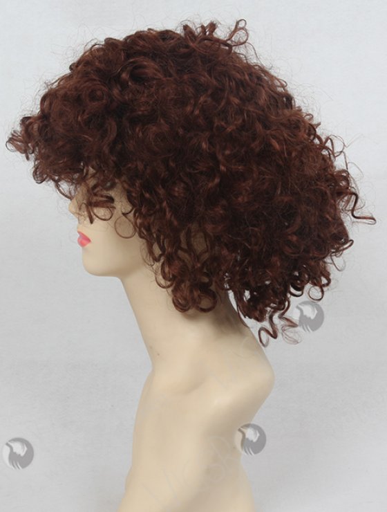Chocolate Brown Hair Color Curly Wigs WR-GL-011-4329