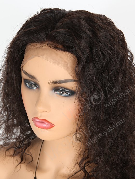 In Stock Indian Remy Hair 14" Natural Curly Natural Color 360 Lace Wig 360LW-01003-4476