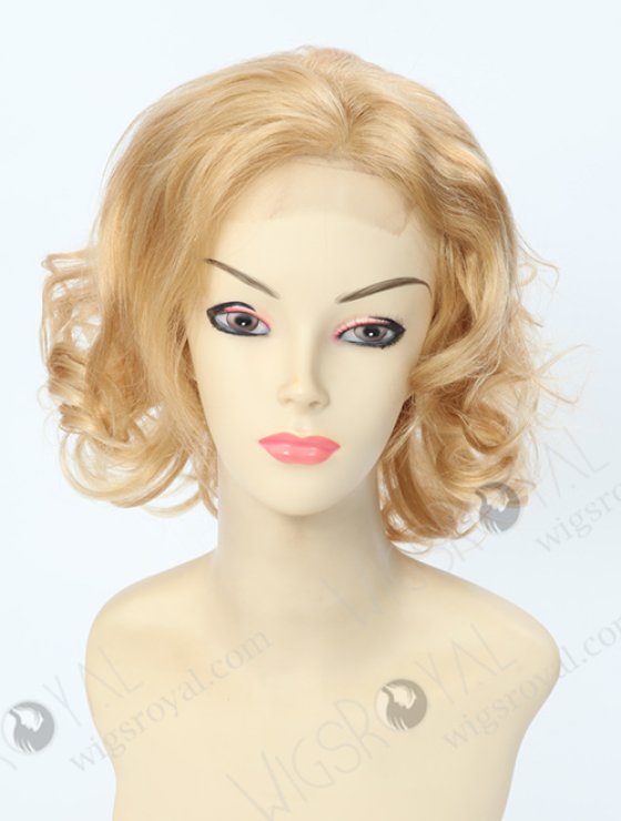Short Curly Blonde Lace Wigs For White People WR-GL-018-4376