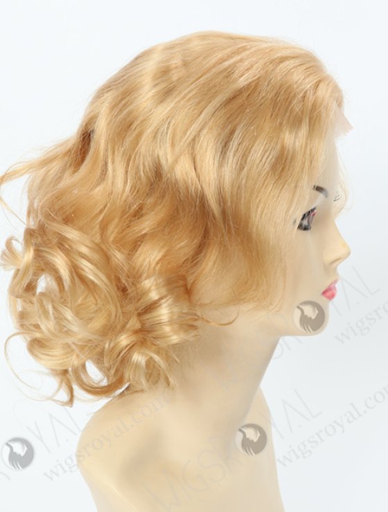 Short Curly Blonde Lace Wigs For White People WR-GL-018-4378
